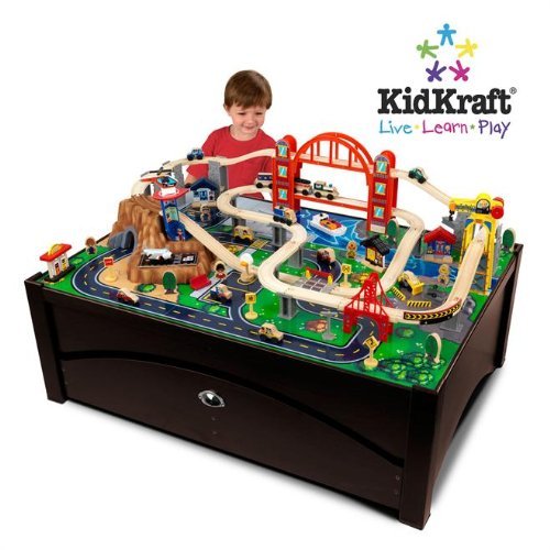 best wooden train table