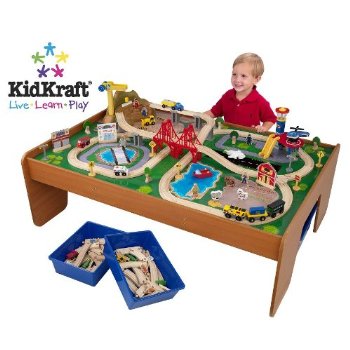 best wooden train table